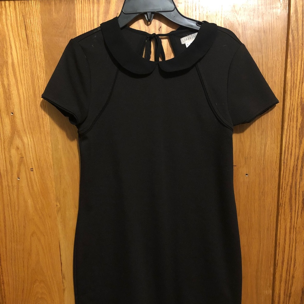UO black Peter Pan collar mini dress